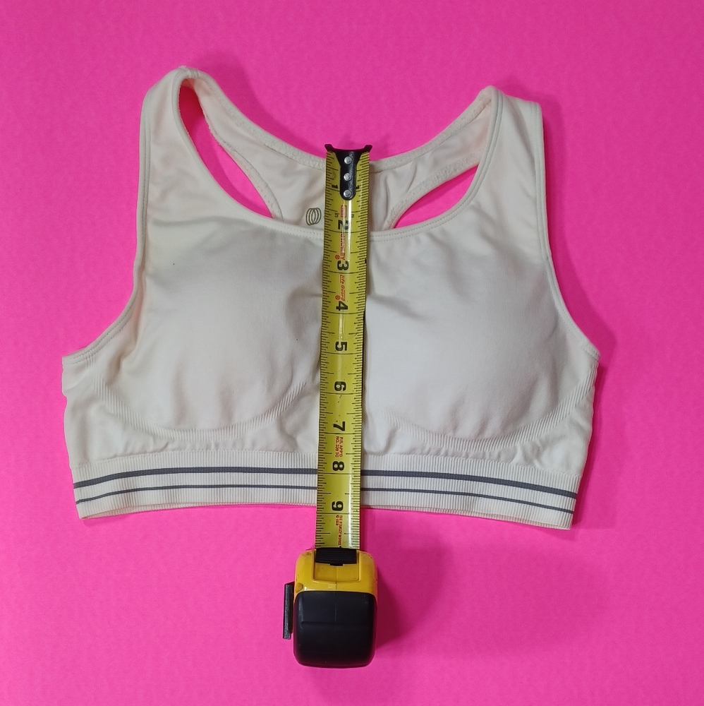 Balance Collection. Racerback White with gray stripes M - Picture 4 of 8
